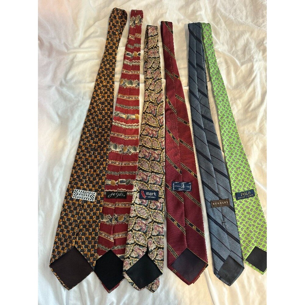 Luxury Silk Tie Bundle Polo Ralph Lauren Berkley Cravat Club NYC Preppy Ivy Leag - Picture 2 of 4
